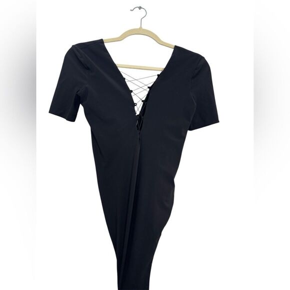 ALEXANDER WANG Black Lace Up Bodysuit Top - Picture 5 of 7